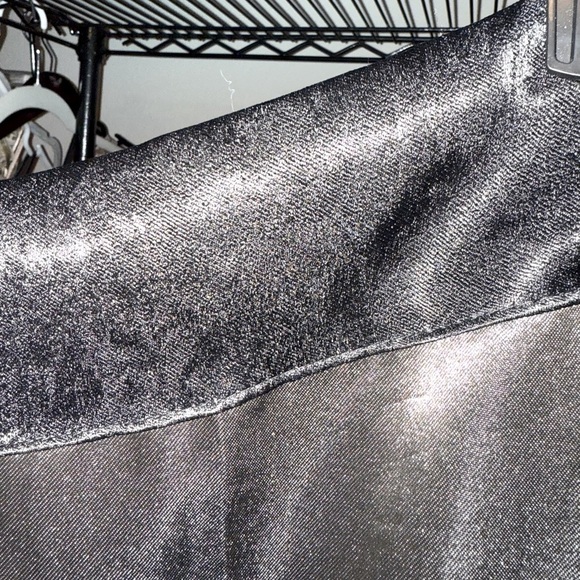 Shimmer Rod Pocket Blackout Curtains, Set of 2, Black, 37" W x 84" L - Picture 7 of 12